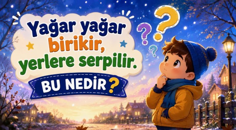 Yağar yağar birikir, Yerlere serpilir